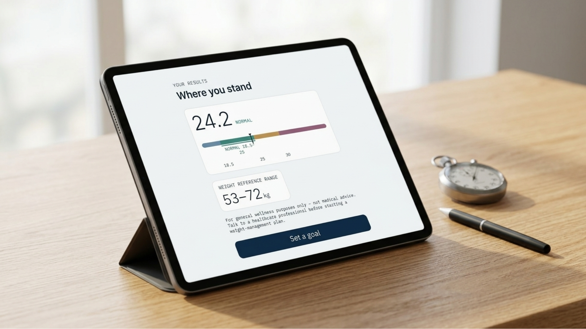 LeanMark · BMI, plotted, not scored