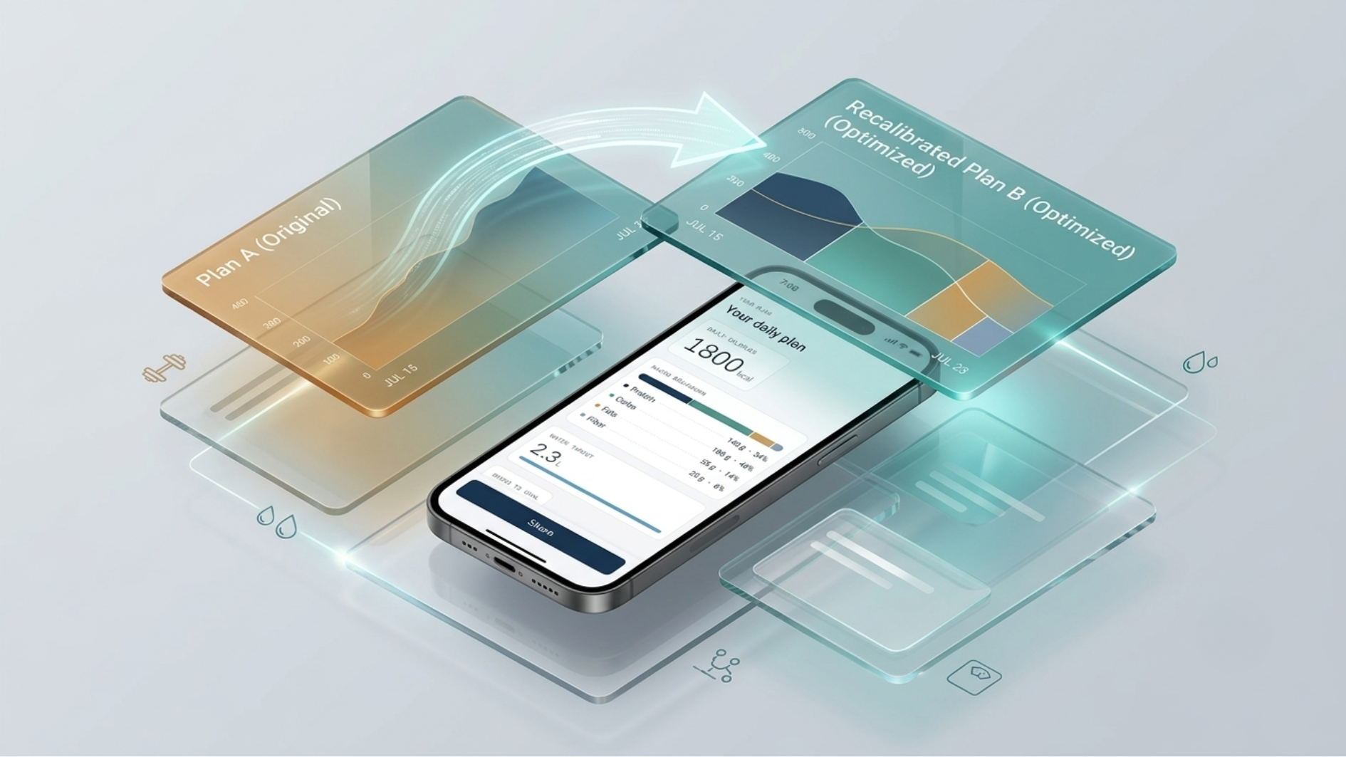 LeanMark · Recalibration keeps the plan honest