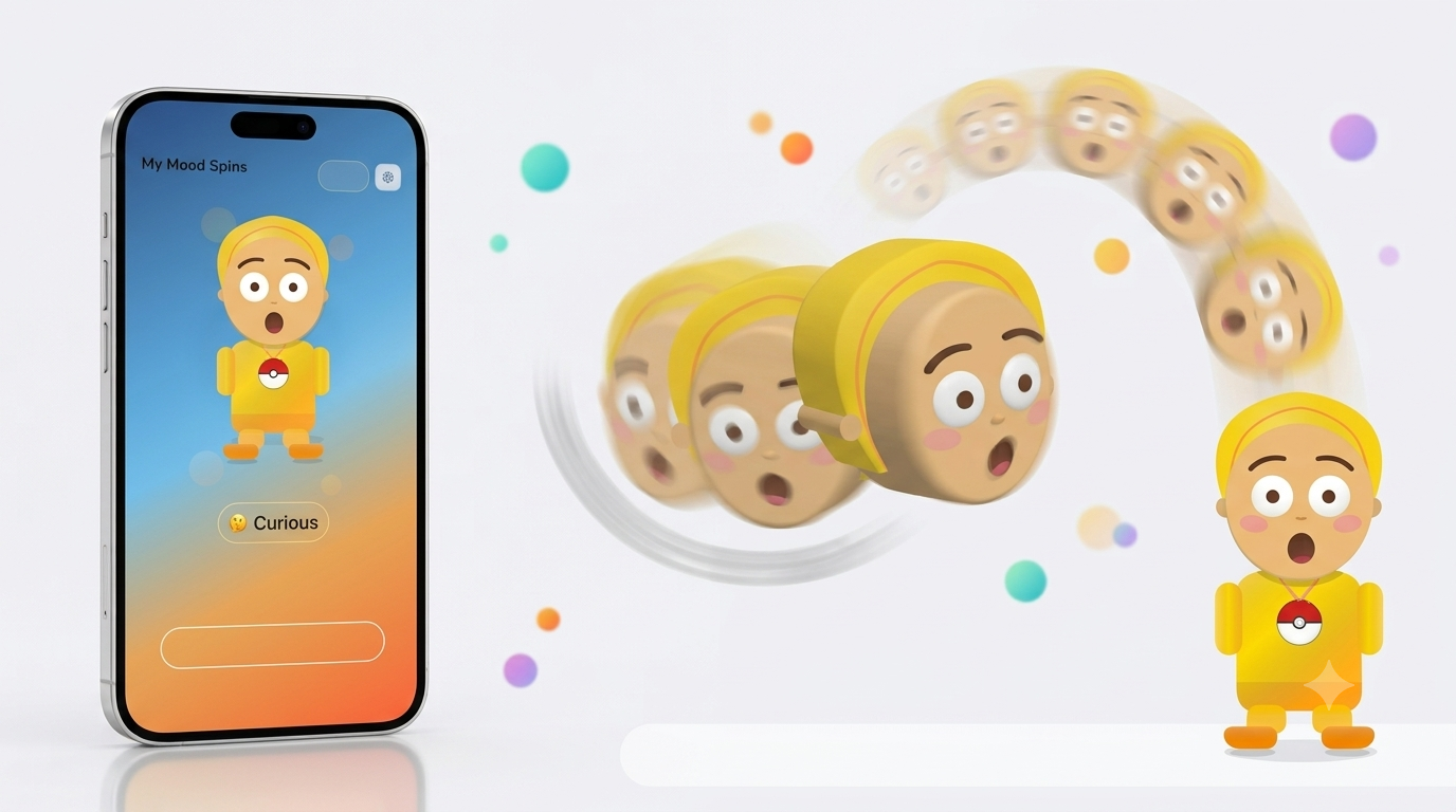 My Mood Spins · 3D Spin Animation